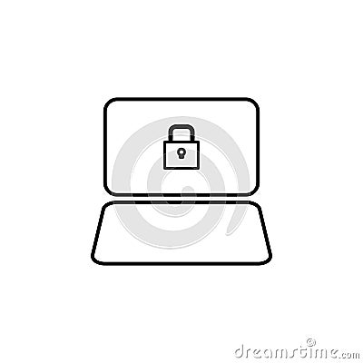 Hacker, antivirus icon on white background. Can be used for web, logo, mobile app, UI UX Vector Illustration