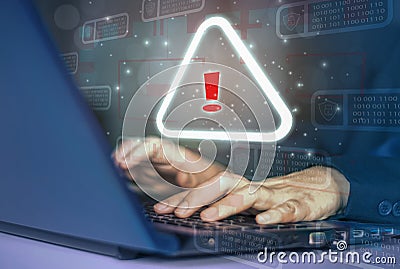 Hacker attack digital crime anonymous,background icon binary,shield and padlock,concept alert website attacks,keeping financial Stock Photo