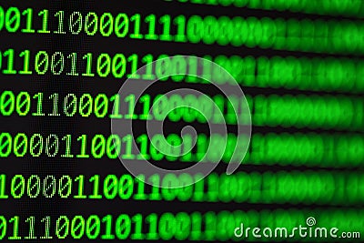 Hacker concept. computer binary codes. Stock Photo
