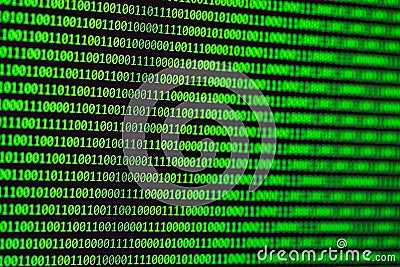 Hacker concept. computer binary codes. Stock Photo