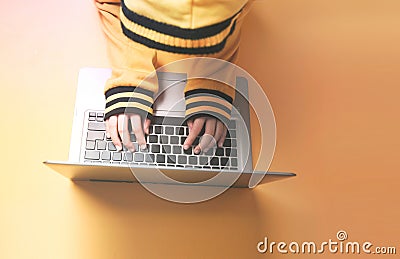 Hacker or cracker attempt to hack security system,steal information Stock Photo