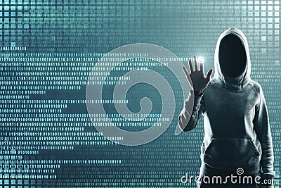 Hacking and computing concept Stock Photo