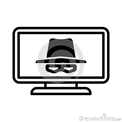 Hacker icon vector design template basic RGB Vector Illustration