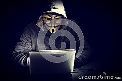 Hacker Editorial Stock Photo