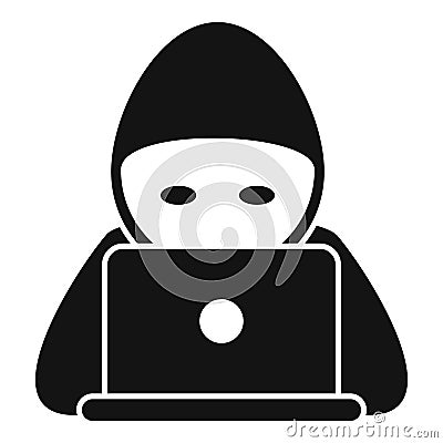 Hacker report icon simple vector. Virus error Vector Illustration