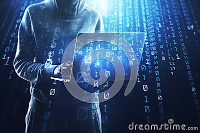 Hacking, computing and phishing concept Stock Photo