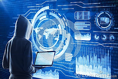 Hacking and data concept Stock Photo
