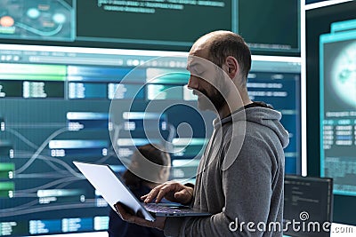 Hackers group using ransomware and phishing tactics to compromise networks Stock Photo