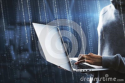 Hacking, computing and software concept Stock Photo