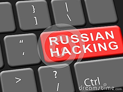 Hacking Keyboard Key Shows Data Hacked 3d Illustration Stock Photo