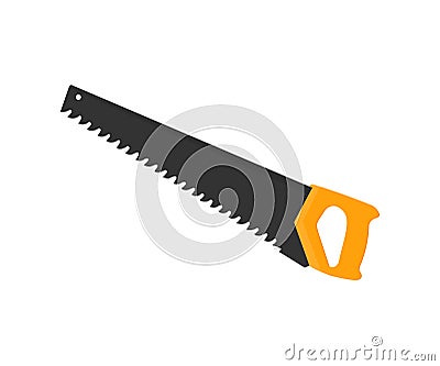 Hacksaw, Hand saw Repair tool logo design. Industry and construction vector design and illustration. Vector Illustration