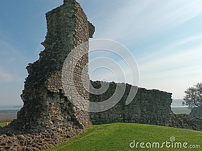 Hadleigh Castle ruins king 1360 1370 Stock Photo