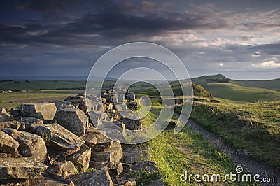 Hadrian's Wall Stock Photo