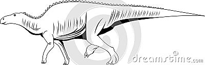 Hadrosaur vector Stock Photo