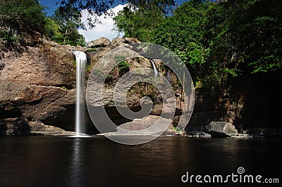 Haeo Suwat waterfall Stock Photo