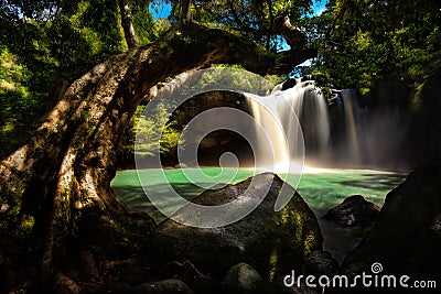 Haew Suwat Waterfall, Khao Yai Stock Photo