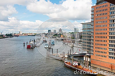 Hafen City in Hamburg Editorial Stock Photo