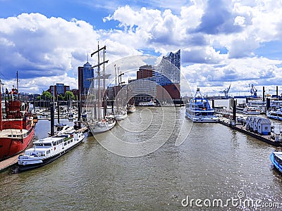 Hafen City in Hamburg Editorial Stock Photo