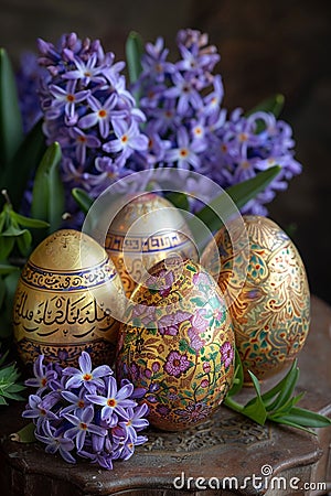 Nowruz, persian new year traditional decorations Stock Photo