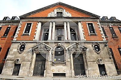 Haggerston Baths in Hackney, London, was opened in 1904 as public baths. The baths were built at a cost of Â£60,000. There was a s Editorial Stock Photo