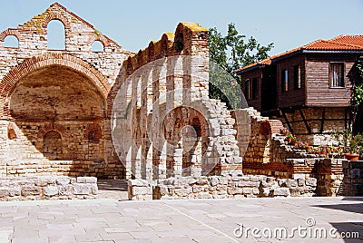 Hagia Sophia Church, Nesebar, Bulgaria, Black sea coast Stock Photo