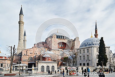 Hagia Sophia - the Church of St. Sophia Editorial Stock Photo