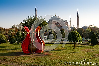 Hagia Sophia Museum in Istanbul, Turkey Editorial Stock Photo