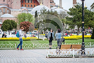 Hagia Sophia Museum in Istanbul, Turkey Editorial Stock Photo