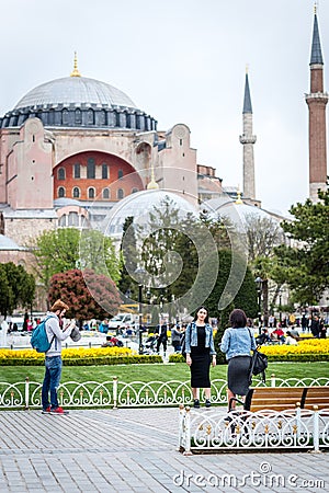 Hagia Sophia Museum in Istanbul, Turkey Editorial Stock Photo