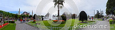 Hagia Sophia panorama sultan ahmet istanbul Editorial Stock Photo