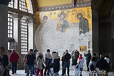 Hagia Sopia Church Museum, Travel Istanbul, Turkey Editorial Stock Photo