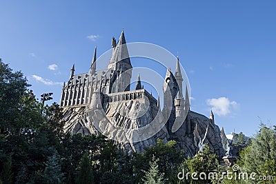 Universal Studios, Hagrid`s Castle, Travel Editorial Stock Photo