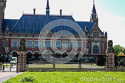 The Hague, The Netherlands - May 17 2023: International Court of Justice in Holland also known as Vredespaleis aka Peace Palace Editorial Stock Photo