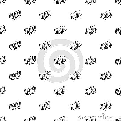 HAHA, comic text sound effect pattern vector Vector Illustration