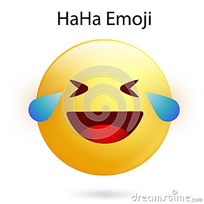 HaHa react smiley face with vector file Stock Photo