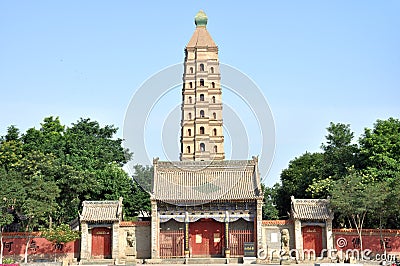 Haibao Pagoda Temple Stock Photo