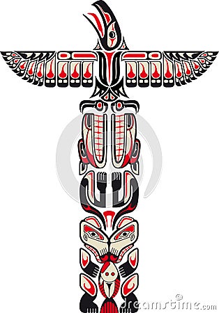 Haida Style Totem Pattern Stock Images - Image: 23748904