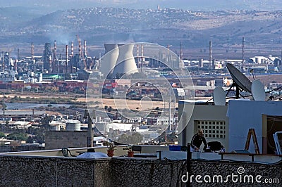 Haifa Oil Refineries - Israel Editorial Stock Image