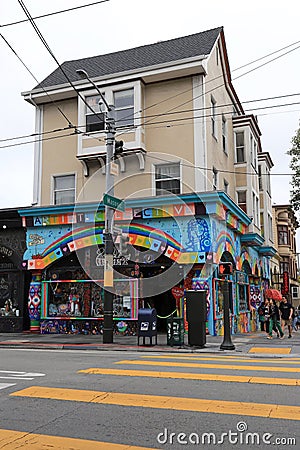 Haight-Asbury District, San Francisco Editorial Stock Photo
