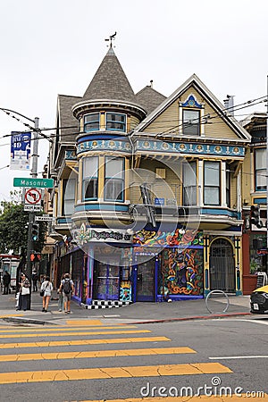 Haight-Asbury District, San Francisco Editorial Stock Photo