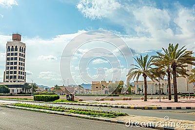 Hail city central square, Hail, Saudi Arabia Stock Photo