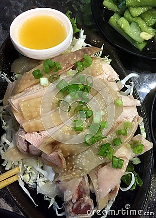 Hainan chicken Stock Photo