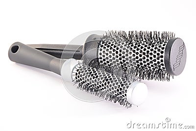 Hair brushes Stock Photo