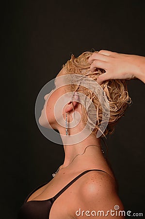 Hair care Stock Photo