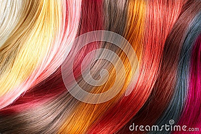 Hair colors palette Stock Photo