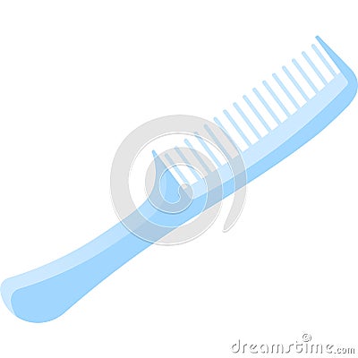 Hair comb vector flat vector brush isolated Vector Illustration
