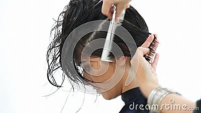 Beautiful Woman Receiving Head Massage while Washing Hair in Spa Salon  Close Up Hairdresser Doing Head Massage with Stock Video - Video of enjoy,  attractive: 137502791