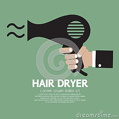 Hair Dryer Vector Illustration