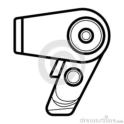 Hair dryer icon Cartoon Illustration