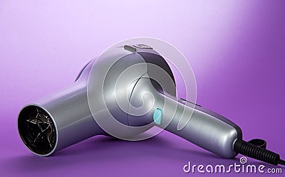 The hair dryer Stock Photo